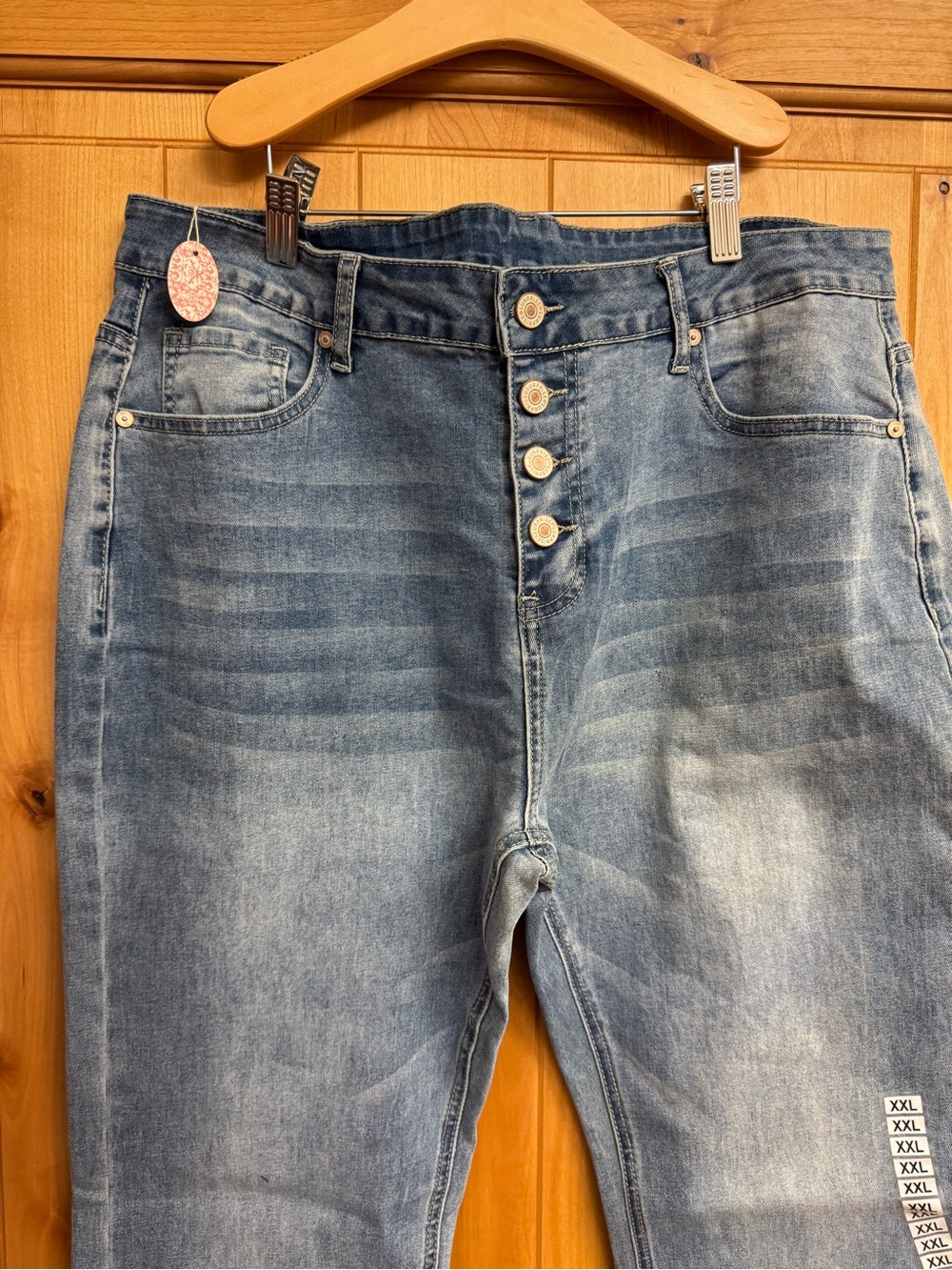 Classic High-Rise Button-Fly Women’s Cropped Jeans - Picture 3 of 8